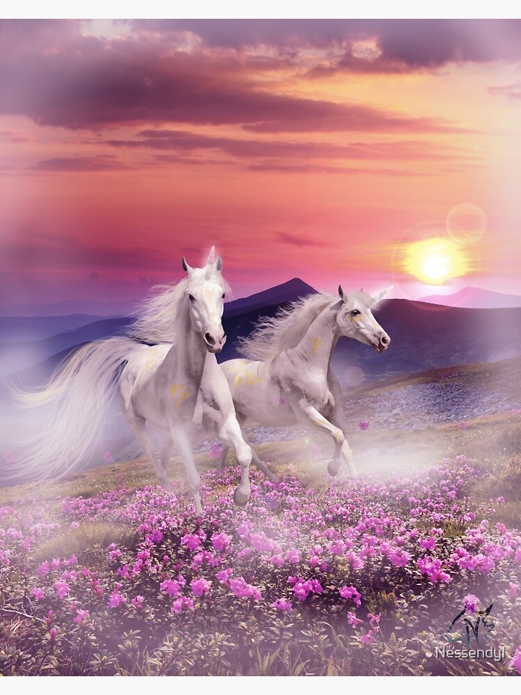 Duet of unicorns by Nessendyl