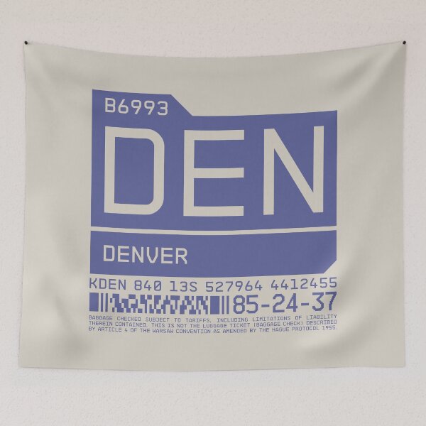 Item preview, Luggage Tag C - DEN Denver USA designed and sold by VoodooCircus.