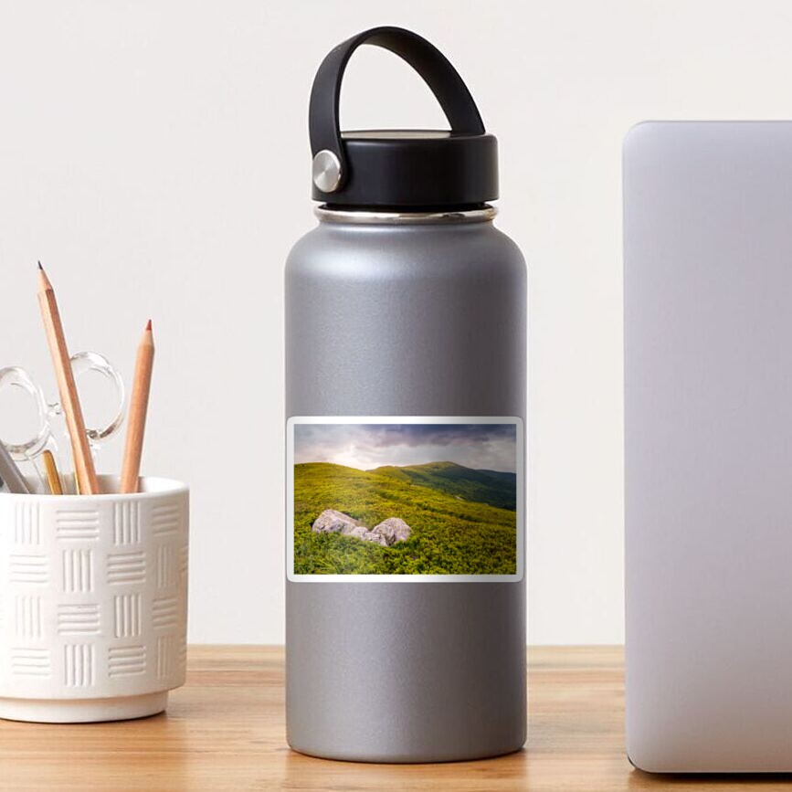 high mountain landscape Sticker