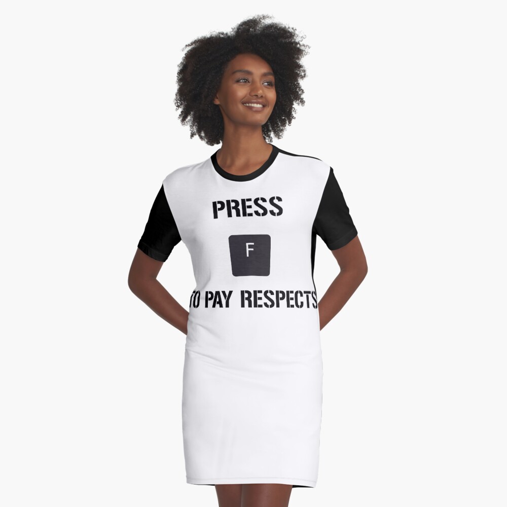 Funny Meme Press F to Pay Respects Metal Print for Sale by