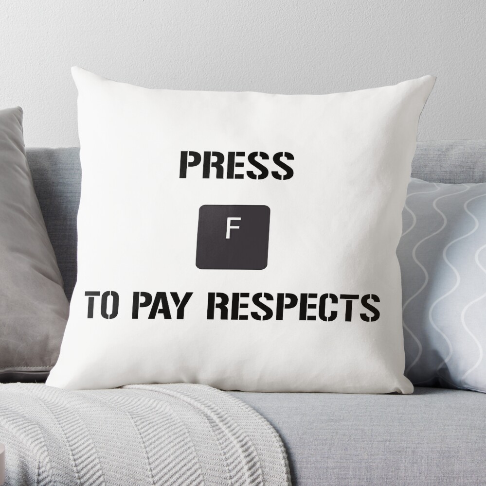 Funny Meme Press F to Pay Respects Art Print for Sale by geekydesigner