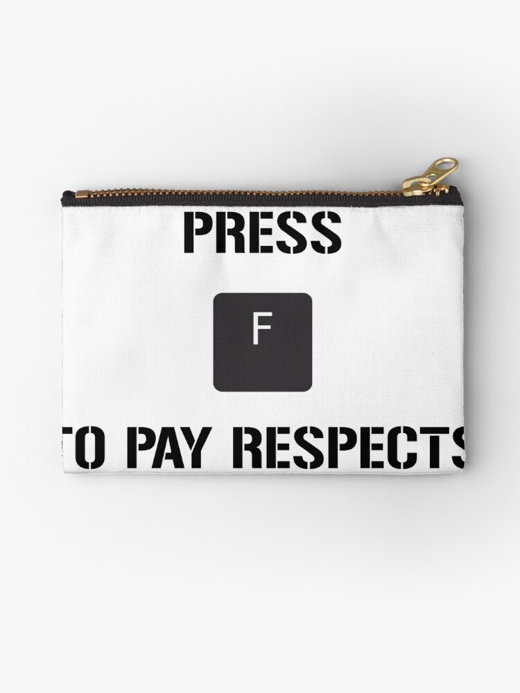 Funny Meme Press F to Pay Respects Metal Print for Sale by