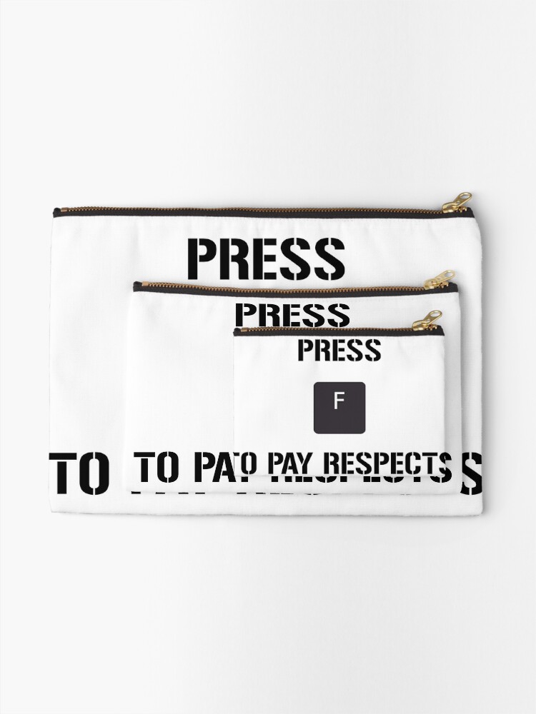 Funny Meme Press F to Pay Respects Kids T-Shirt for Sale by geekydesigner