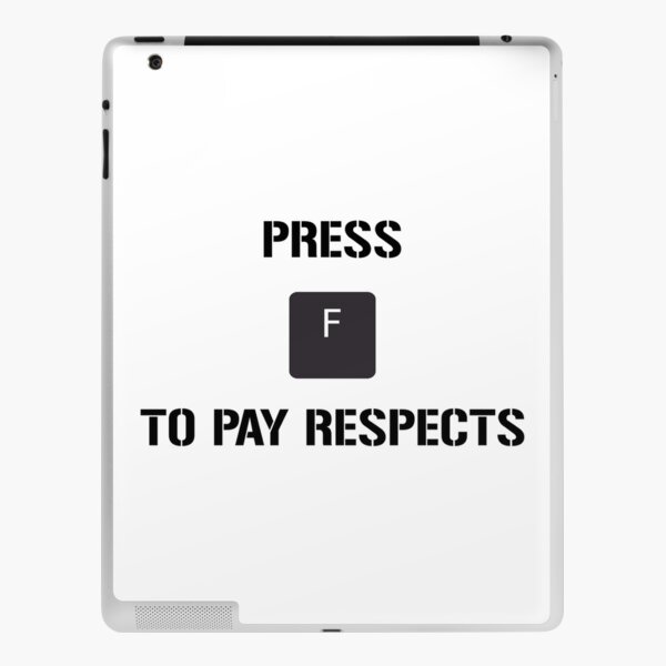 Funny Meme Press F to Pay Respects Greeting Card for Sale by  geekydesigner