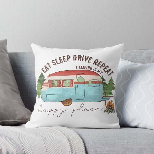 Item preview, Eat Sleep Drive Repeat Camping is My Happy Place Family Vacation Trip  designed and sold by ThaphadaArtGall.