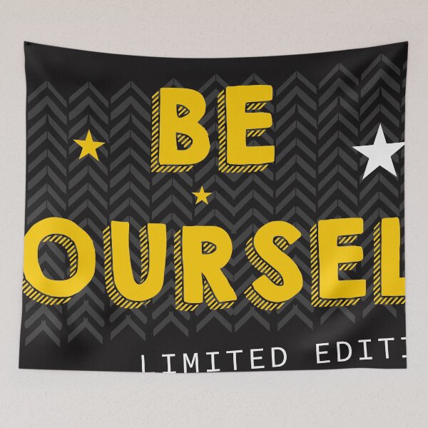 Item preview, Be Yourself Typographic Word designed and sold by RED FIR.