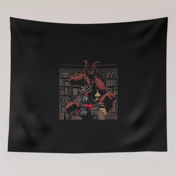 Item preview, Hellboy Library Book Red Dark Horse Mike Mignola Comic Hell Devil Comic Zipped Hoodie designed and sold by saurelmosert.