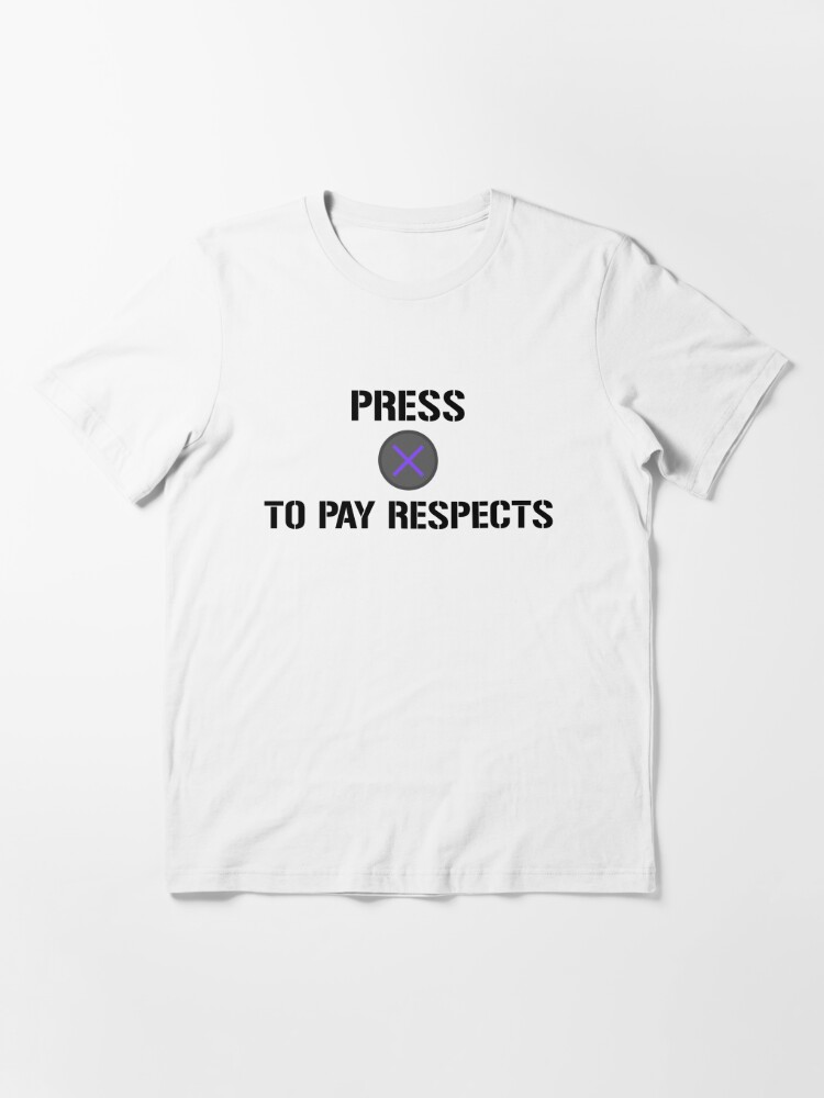  Press F To Pay Respects Funny Gaming Meme T-Shirt : Clothing,  Shoes & Jewelry