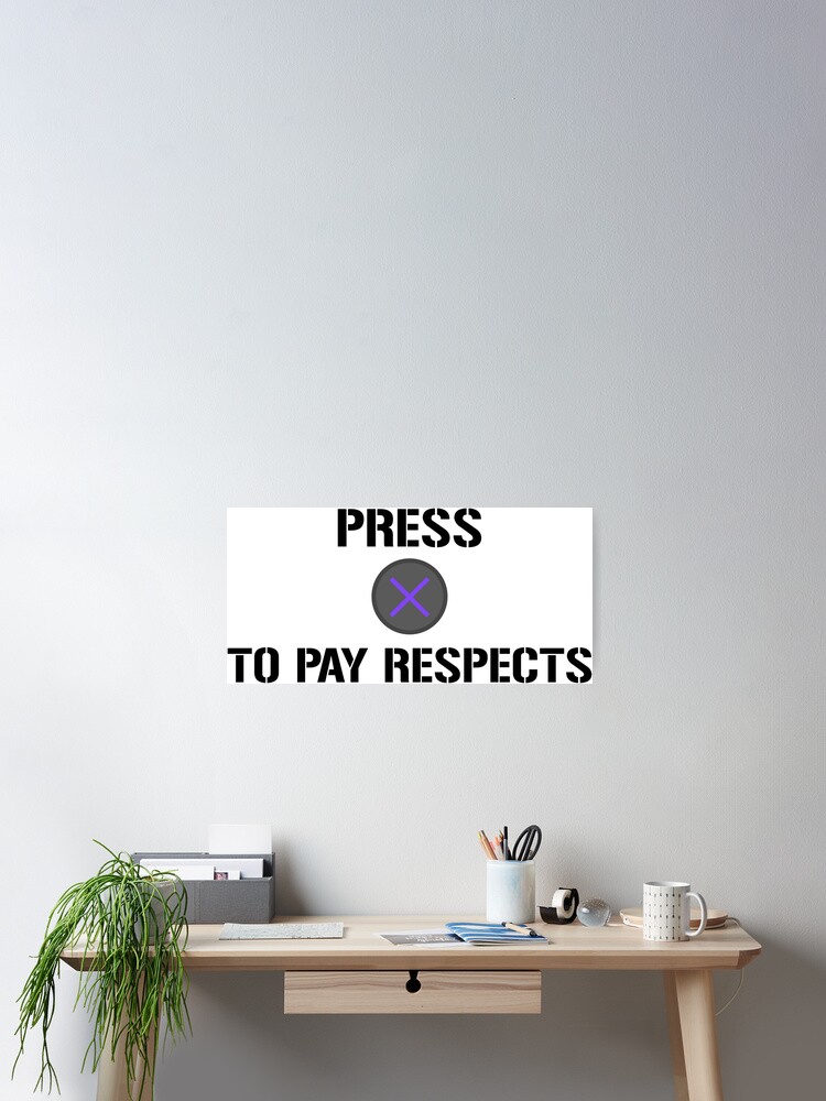 Funny Meme Press F to Pay Respects Kids T-Shirt for Sale by geekydesigner