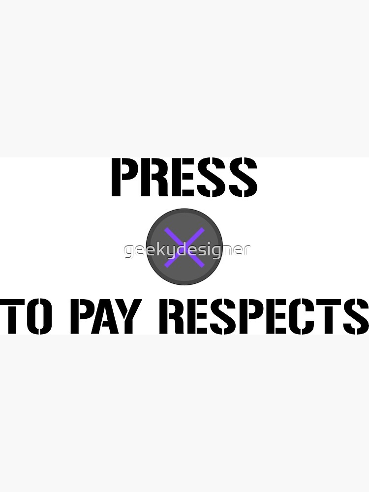 Funny Meme Press F to Pay Respects Art Board Print for Sale by