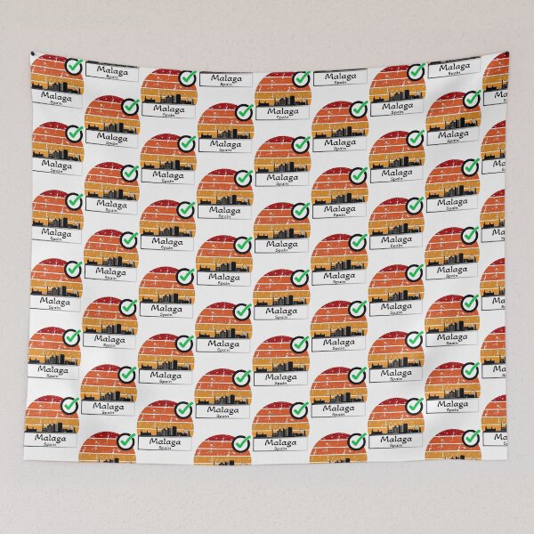 Item preview, malaga spain Skyline vintage  designed and sold by WhereIsTravis.