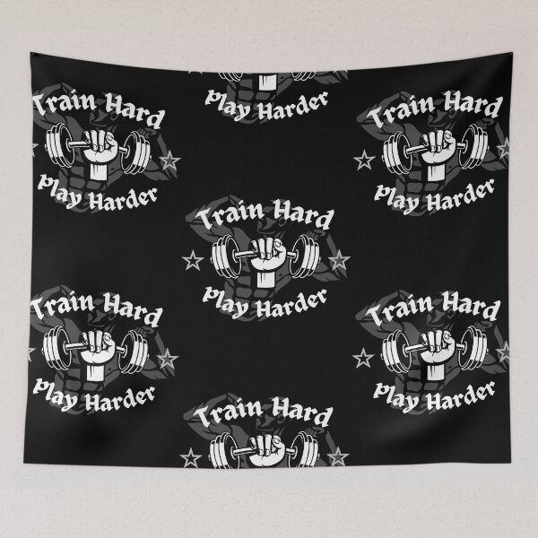 Item preview, Train hard- play harder designed and sold by Disturbed-Mind.