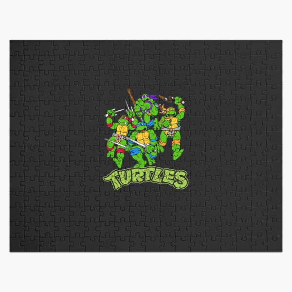 Teenage Mutant Ninja Turtles Classic Retro Logo Jigsaw Puzzle by