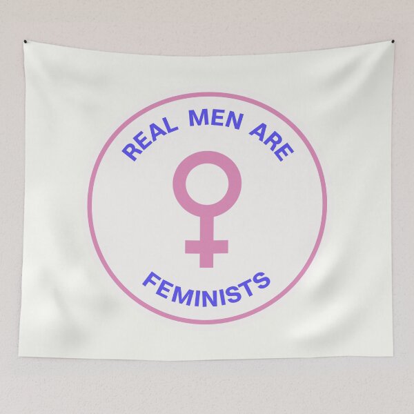 Item preview, Real Men Are Feminists designed and sold by Picket Club.