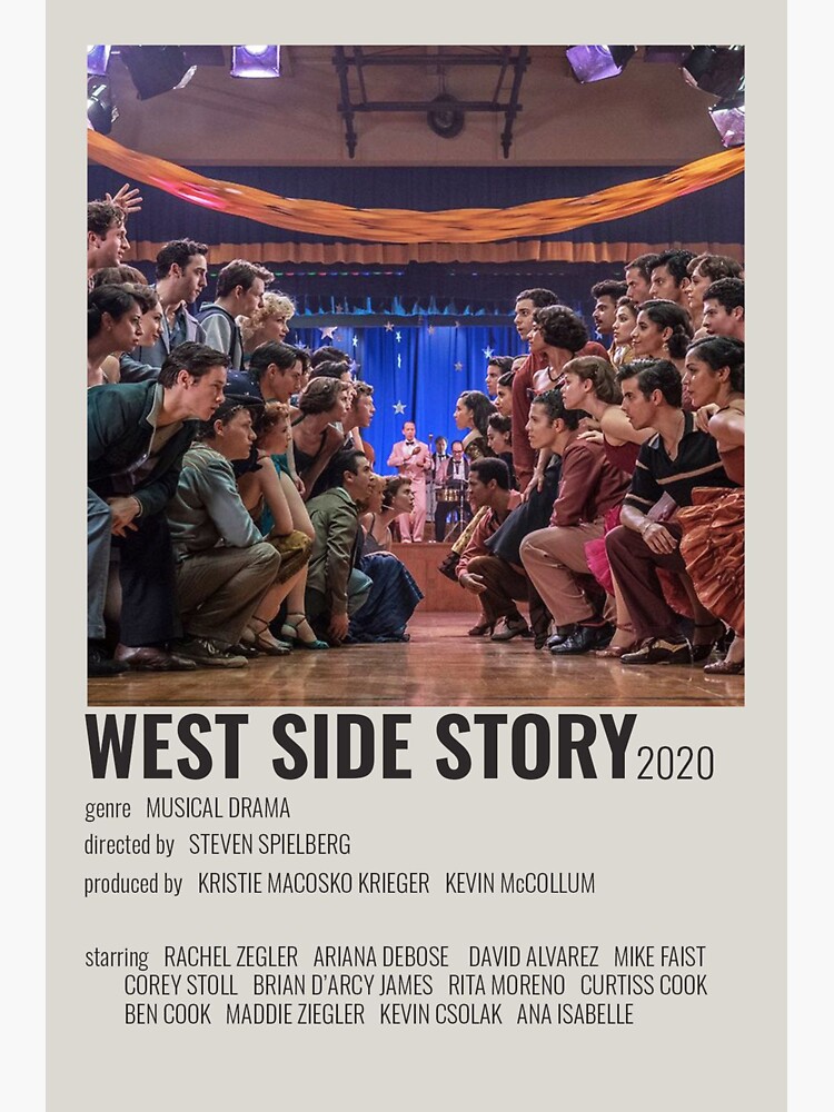 "West Side Story Movie Poster" Sticker for Sale by resogewa Redbubble