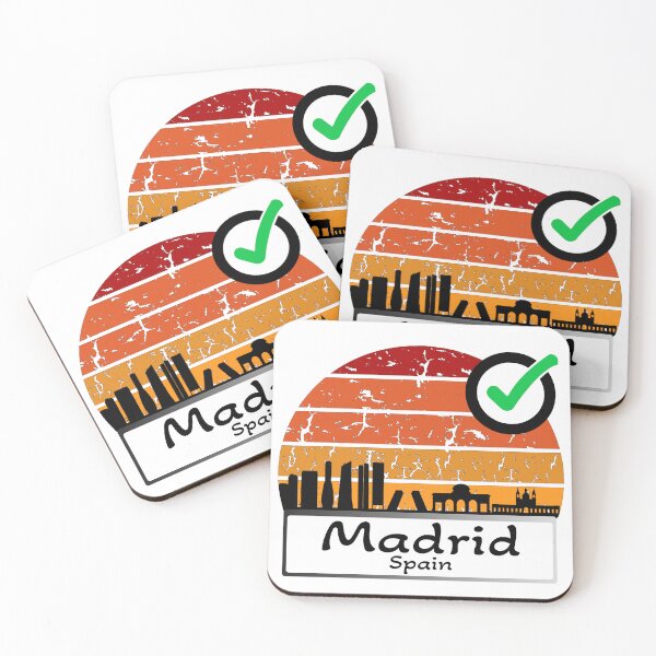 Item preview, madrid spain Skyline vintage  designed and sold by WhereIsTravis.
