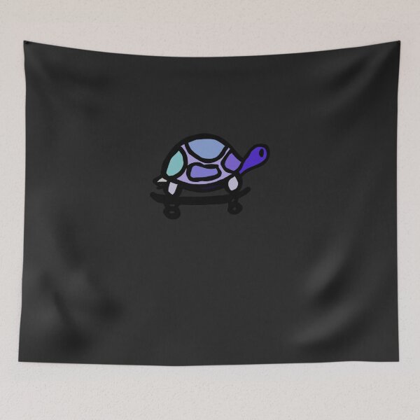 Item preview, Colorful Turtle on a skateboard C designed and sold by fruscispake.
