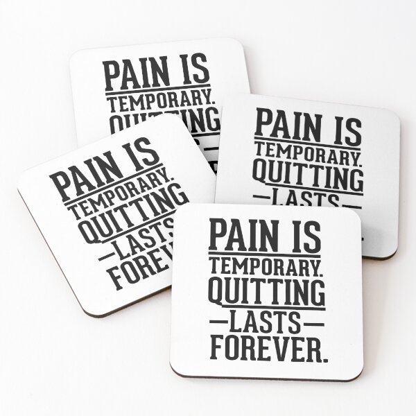 Item preview, Pain is temporary. Quitting lasts forever designed and sold by AnisosPteron.