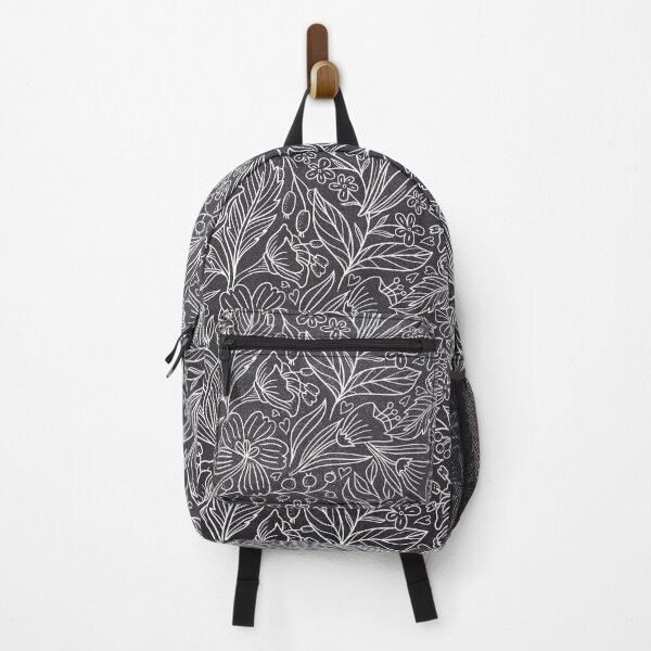 Item preview, White Floral on Grey Background designed and sold by JazzPWall.