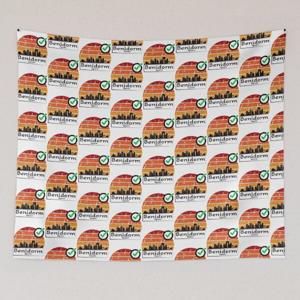 Item preview, benidorm spain Skyline vintage  designed and sold by WhereIsTravis.