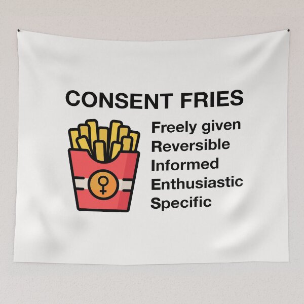 Item preview, Consent FRIES - Consensual Sex designed and sold by Picket Club.