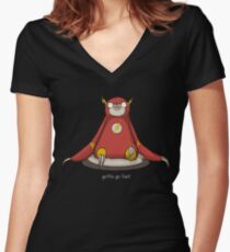 Gotta Go Fast Women's Fitted V-Neck T-Shirt