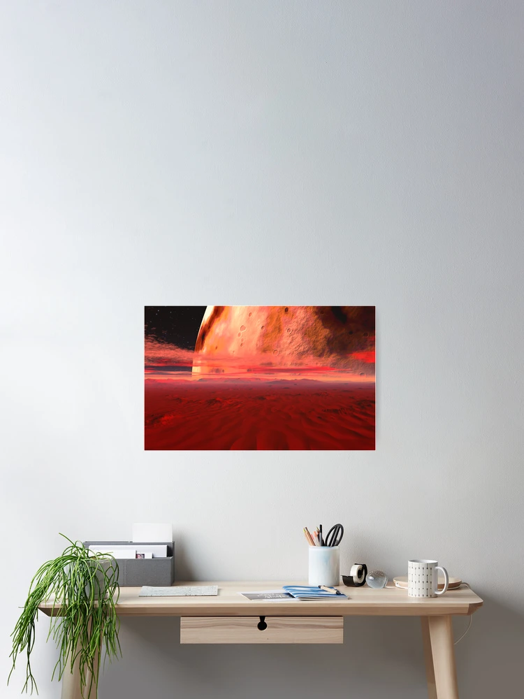 Thumbnail 2 of 3, Poster, Red Moon Rising designed and sold by AlienVisitor's Stuff.