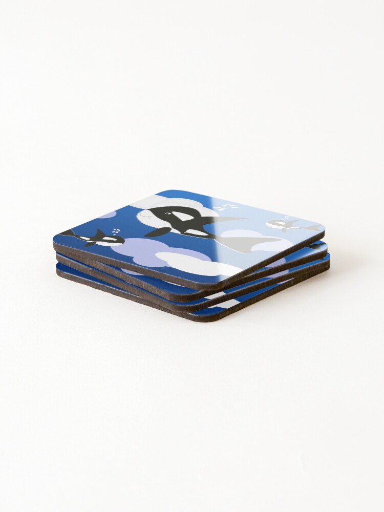 Thumbnail 4 of 5, Coasters (Set of 4), Orca Design designed and sold by RoxanneG.