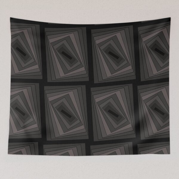 Item preview, Twilight Time, Rectangles Concentric Pattern Abstract designed and sold by SnarkyTeesMugs.