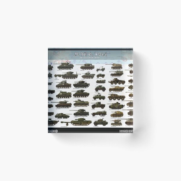 D-Day Normandy 1944 Acrylic Block