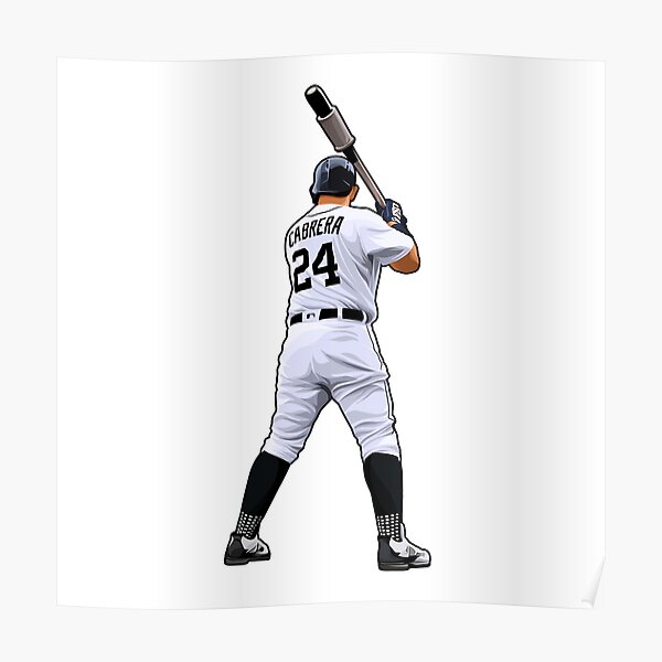 Miguel Cabrera Career Stats At Comerica Park Poster Canvas - Roostershirt