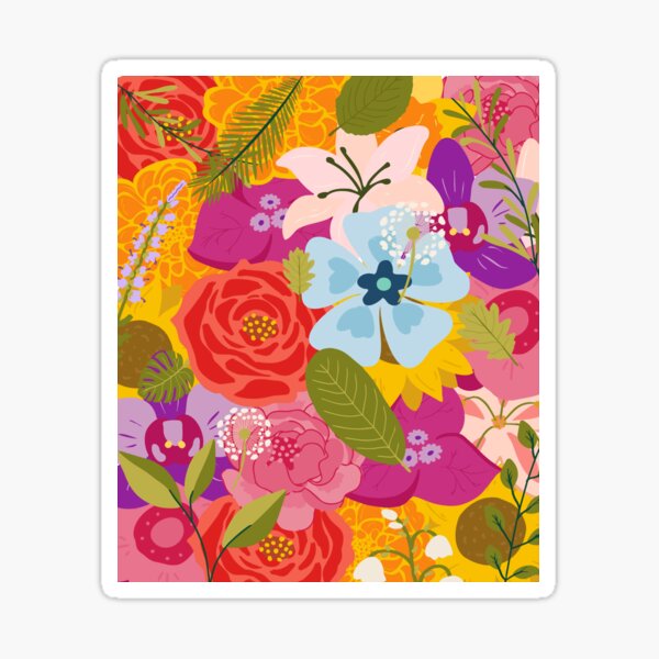 flower print Sticker
