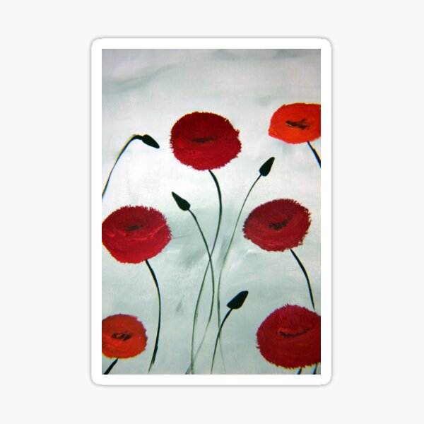 Pretty Poppy Sticker