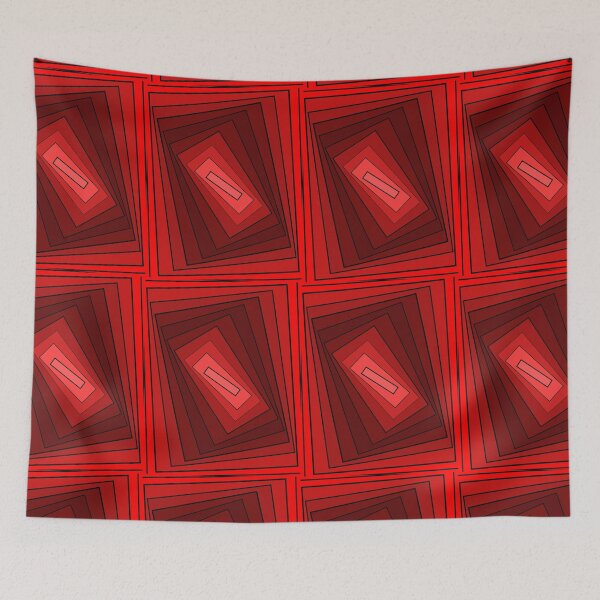 Item preview, Lava Time, Rectangles Concentric Pattern Abstract designed and sold by SnarkyTeesMugs.