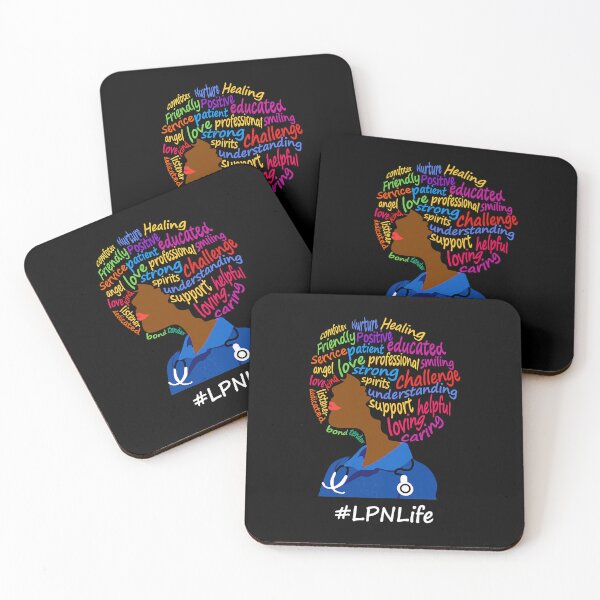 Item preview, Black Nurse Uniform Afro African LPN Life Nurses Day designed and sold by GardNewerd.