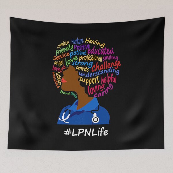Item preview, Black Nurse Uniform Afro African LPN Life Nurses Day designed and sold by GardNewerd.