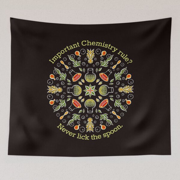 Item preview, Funny Chemistry Never Lick The Spoon Science Humor designed and sold by Boriana Giormova.
