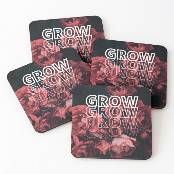 Item preview, GROW (above) - Romantic Red Flowers, Beautiful Roses, Bold Floral Background designed and sold by AliceSLee.