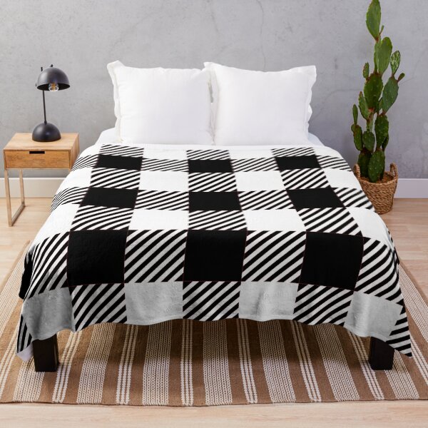 Item preview, Seamless Black and White Buffalo Pattern Red Stripes designed and sold by LargeShop.