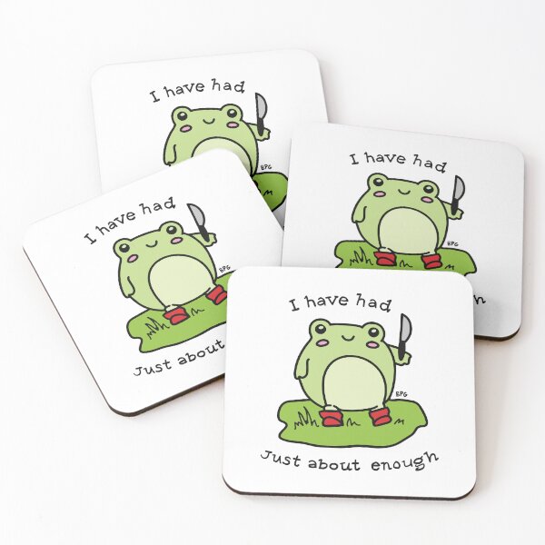 Item preview, Had Enough | Funny Frog Holding Knife designed and sold by BoyPilot Goods.