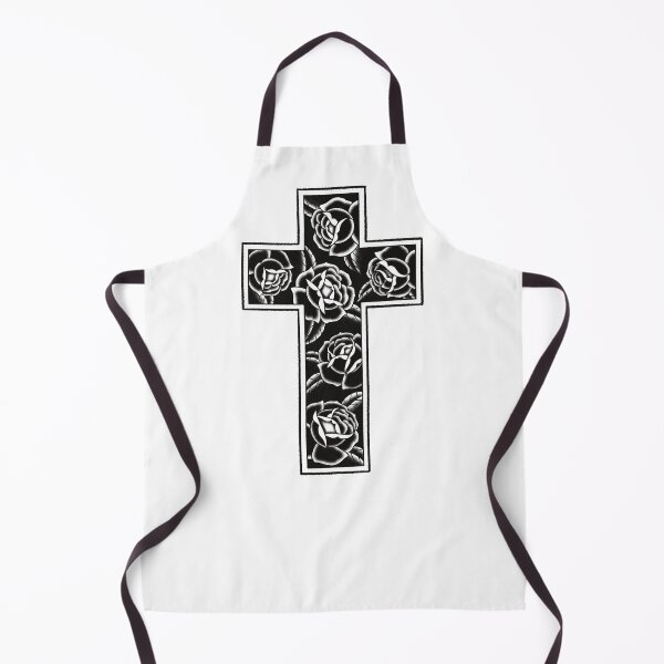 Item preview, Traditional black roses inside a cross designed and sold by Elixerdesign.