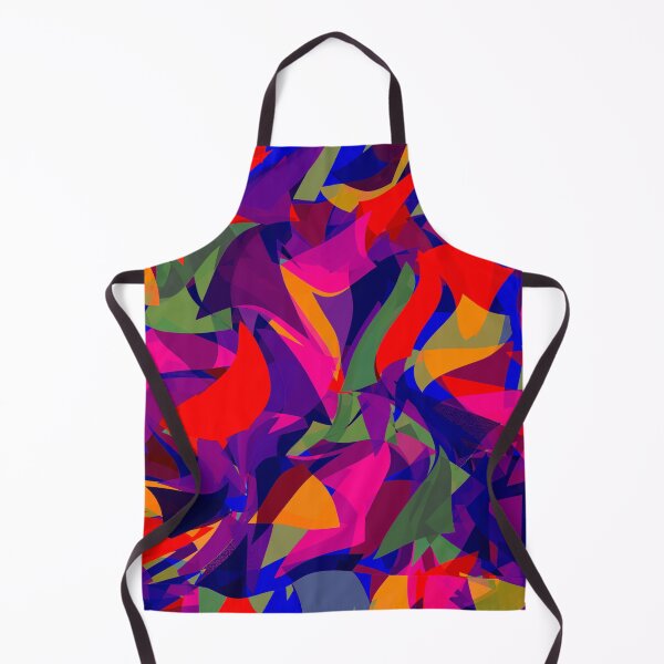 Item preview, dancing triangles, multicolored, bright, fuchsia, abstract art designed and sold by Maria Mihailova.