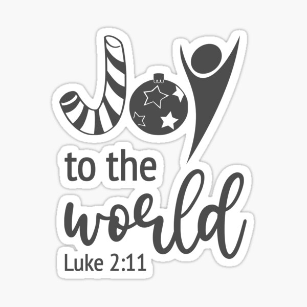 Item preview, Christian Christmas Design - Joy to the World - Luke 2:11 designed and sold by simplydesignart.