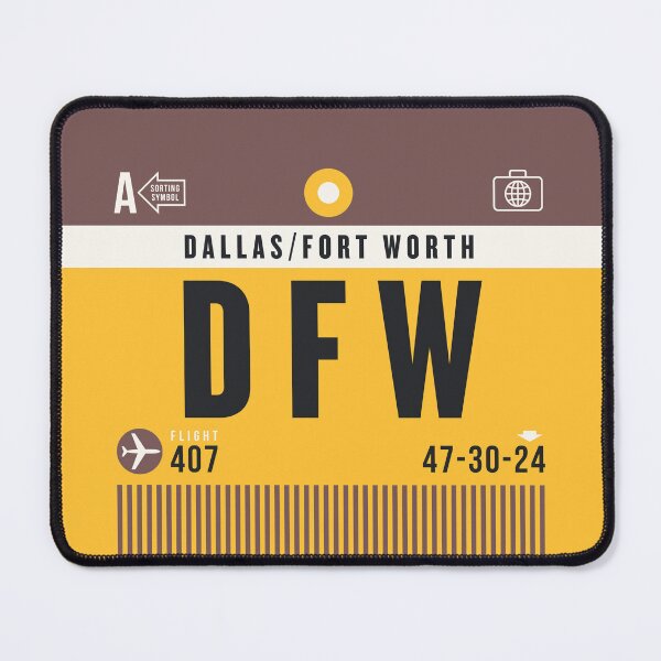 Item preview, Luggage Tag A - DFW Dallas Fort Worth USA designed and sold by VoodooCircus.