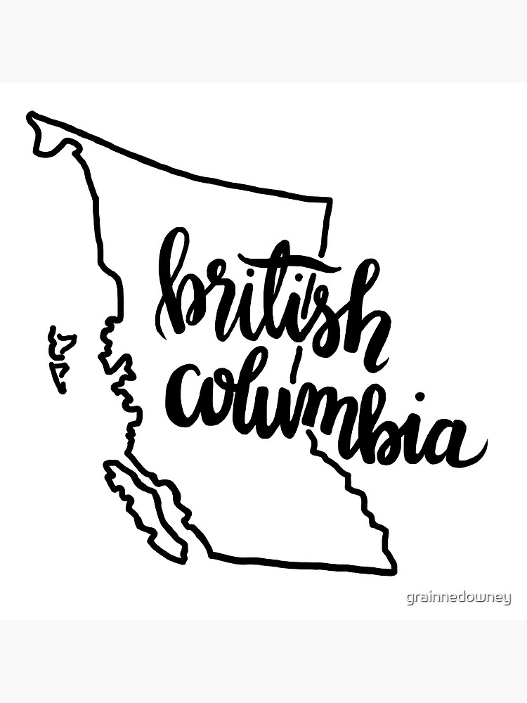 British Columbia Outline by grainnedowney