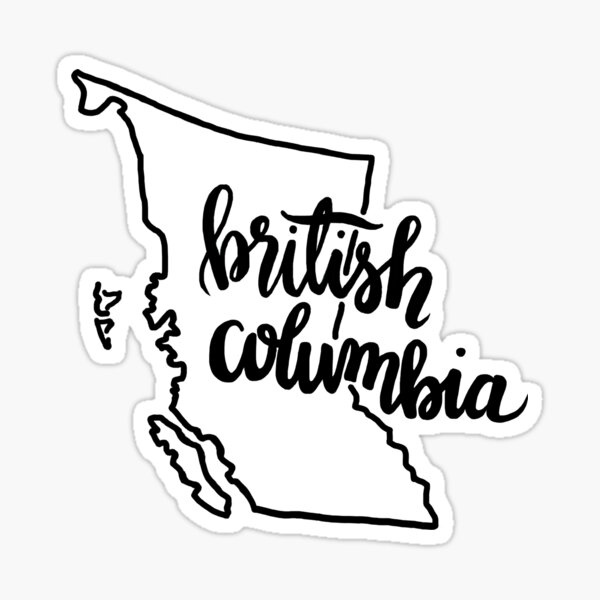 British Columbia Outline Sticker