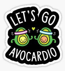 Let's Go Avocardio Sticker