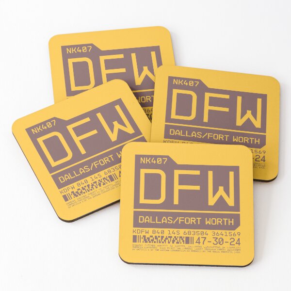 Item preview, Luggage Tag C - DFW Dallas Fort Worth USA designed and sold by VoodooCircus.