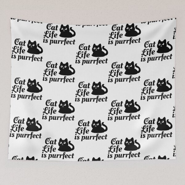Item preview, Black Cat Life is Purrfect designed and sold by 99organizersd.