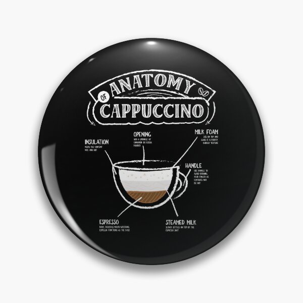 Item preview, Anatomy of Cappuccino Cute Coffee Quotes Coffee Lovers designed and sold by Designer-Girl.